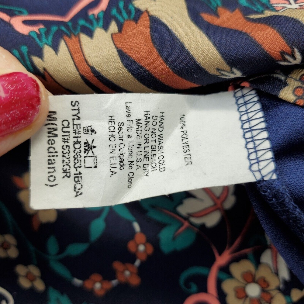 Wish Sheath Dress Womens Medium Multi Floral Lined Balloon Sleeve Keyhole Beck‎ - Picture 9 of 9
